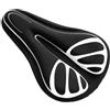 SunsoilGiant Coprisella in Silicone con Memory Foam Traspirante Coprisella Antiscivolo con Rete Ventilata Ergonomico per Ciclisti, Ciclismo Fitness, Bianco Striscia