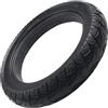 Kivivaka Pneumatico solido per pneumatici 30,5 x 6,1 cm E-per bici scooter pneumatico antiforatura con battistrada antiscivolo, nero