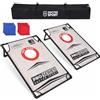 DOCTOR SPORT Set Cornhole compatto in PVC, 2 tavole da 90 x 60 cm, 8 sacchi | Leggero e pieghevole per campeggio, spiaggia e giardino. Set completo con borsa per il trasporto. Circa 4 kg. Edizione