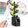 WJQZJDAMAI Macchina da Tennis con Telecomando,Lanciatore per Autopratica | Frequenza di Lancio Regolabile (2/3/4 secondi) e Oscillazione a 48° con Treppiede Regolabile per Principianti,Allenatori