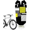 Generisch Parafango portatile per sella da bicicletta, a sgancio rapido, paraspruzzi | Dimensioni 27 x 11 cm | Parafango per bicicletta | Accessori per accessori | Paraspruzzi posteriore pieghevole leggero PP5