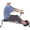 hongward Vogatore domestico idraulico pieghevole 12 livelli di resistenza | Display LED per allenamento di tutto il corpo, addome, braccia, schiena, spalle, gambe, ufficio, appartamento, palestra