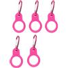 CAZSTYK 5 moschettoni in silicone antiurto leggeri | Ganci portachiavi flessibili in silicone per bottiglie sportive Porta bottiglia d ' acqua con moschettone