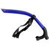 CAZSTYK Boccaglio Dry Top con montaggio sulla testa e boccaglio, Blue | Maschera subacquea con boccaglio in silicone alimentare per apnea, nuotatore con parte anteriore asciutta