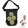 Generic Porta Palle Da Tennis Per L'Anca Pickleball Tasca Della Cintura | Borsa da cintura regolabile per baseball Pickleball Golf Borsa di stoccaggio portatile