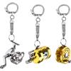 Kivivaka Per Mini Lega Pesca Reel Keychain, Portatile Drum Wheel Pendente Outdoor Sea Rock Ice Fishing Tackle Gear Accessorio B