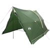 Generic Tenda Canopy impermeabile verde 185T poliestere con rivestimento in PU e | Due porte, finestre a rete, telaio in acciaio e fibra di vetro, accessori inclusi, borsa per il trasporto