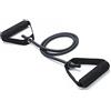Zisemeil 13,6 kg, corda elastica per allenamento della forza in TPE con comoda impugnatura, per fitness a casa, colore nero