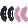 NUOBESTY 2 Paia Copripattini Elastici in Peluche Nero per Lame, Taglia S | Assorbono L'umidità, Mantengono Asciutto Paio, Uso su Figure e Ghiaccio, Accessorio Sportivo