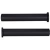 Kivivaka Confezione da 2 manicotti adattatori per bilanciere da 2,5 cm a 5,1 cm, convertitore standard con bullone esagonale per allenamento della forza, nero 50 x 200 mm