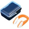 QOXEZY Silicone Nuoto Naso Clip Sport Acquatici | Mantiene l'acqua fuori dai passaggi nasali comodamente durante il nuoto e gli sport acquatici.