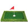 MotiveTech Tappetino da Putting con Tazze tile | Outdoor, Tappetino da Golf con Bandierina, Pieghevole, prato- Putting Buche, per Piscina