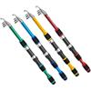 Kivivaka Kit canna da pesca telescopica e mulinello da 1,8 m, in fibra di carbonio con design mimetico, set portatile per pesca alla carpa, verde e verde