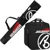 Brubaker Borsa Porta Scarponi con Scomparto Casco et Sacca da Sci 170 cm Colore Nero Rosso