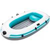 Generic Barca Da Acqua In PVC 2 Posti, Kayak Gonfiabile Pieghevole | Con 3 Camere d'Aria, Canoa per Laghi, Fiumi