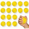 WARMWOO Confezione da 16 palline in schiuma EVA da 6 cm, colore giallo, morbide per allenamento muscolare della mano, antistress e riabilitazione, ideali per ufficio, casa e fitness al chiuso