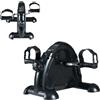 KOMFOTTEU Guarnitura elettrica con display LCD, dispositivo ellittico elettrico, resistenza regolazione manuale, bicicletta ellittica 2 in 1, allenamento gambe e braccia, per casa, ufficio