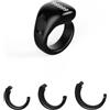 LatoYard Smart Tasbih Ring 99999 - Conteggio lungo per batteria Smart | Porta di ricarica magnetica, carica completa di 2 ore, standby di 10 giorni, materiale ABS, costruzione