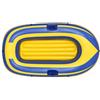 Generic Barca Kayak Gonfiabile In PVC, Imbarcazione Solitaria A 4 Camere | Con Pagaie, Pompa e Kit di Riparazione