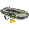 INTEX 68347NP Seahawk 2 Set Gommone con Remi e Pompa