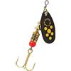 Mepps Cuiller Tournante A Palette Ovale - Mepps Black Fury N°3-6,5G - Noir Points Jaunes