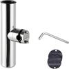 Milageto Portacanna da Pesca con Corpo in Acciaio , 25mm , Distanza Di Serraggio 25mm【Con Tappetino Antiscivolo + Chiave Inglese】