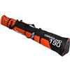 Brubaker Ski Borsa 'Carver PRO 2.0' Sacca da Ski Imbottita con Cerniera Nero/Arancio/Bianco 190 cm