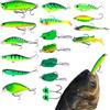 Generico `Esche Artificiali Set da Pesca con Jighead, Minnow e Crankbait con Scatola | Esca da Pesca per Fiume, Stagno, Lago, Bacino, Torrente, , Surfcasting, Molo, Acqua Salata