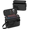 ProCase Tutto In Una Custodia Da Trasporto Per Nintendo Switch 2, Borsa Di Stoccaggio A Doppio Strato, Borsa Di Trasporto Portatile Per Switch 2 Console Dock Pro Controller E Accessori -Nero