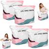 exatta Sacchetti Sottovuoto Vestiti Viaggio Senza Pompa, Buste Sottovuoto Piumoni | Sacchi Sottovuotos Salvaspazio 3D, Vacuum Storage Bags Riutilizzabile per Vestitis, Piumini(4PC, 70x50x30cm)
