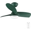 Cecotec - Ventilatore da Soffitto con luce EnergySilence Aero 3050 Mint, 35 W, motore DC, diametro 92 cm con luce LED, telecomando, timer, 6 velocità e 3 lame