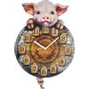 Nemesis Now Piggin' Tickin' - Orologio 32 cm, in poliresina, colore: Marrone