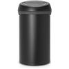 Brabantia - Pattumiera grande, Acciaio plastica, Minerale Moonlight Nero, 60 L