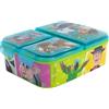 Stor Porta Pranzo El Reino Infantil Bambini 3 Scomparti 2156ml - Lunch Box Scuola Senza BPA Portamerenda Asilo Elementari