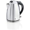 WMF Stelio Bollitore in acciaio inossidabile, 1,7l, con filtro, 2400W, wireless, indicatore livello acqua illuminato, filtro acqua calce, cromargan opaco