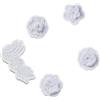Crocs Confezione da 5 ciondoli per scarpe, unisex, bianchi, eleganti, floreali, multicolore, taglia unica, multicolore, Taglia unica