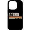 Retro Vintage Personalized Family Names Custodia per iPhone 14 Pro CORBIN Retro Vintage Uomini Bambini Ragazzi Nome