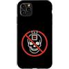 Anti AI Skull Distressed Designs Custodia per iPhone 11 Pro Max Stop AI - Skull Warning - Dì no all'intelligenza artificiale