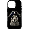 Funny Pirate Kangaroo Animal Lovers Grap Custodia per iPhone 16 Pro Canguro divertente amante degli animali pirata Kangaro grafica estetica
