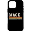 Retro Vintage Personalized Family Names Custodia per iPhone 16 Pro Max MACK Retro Vintage Uomini Bambini Ragazzi Nome