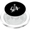 President Abe Lincoln Playing Guitar Roc Abraham Lincoln Suonare Chitarra Elettrica Vintage Rock PopSockets PopGrip per MagSafe