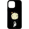 Universe star planets solar Sun ufo moon Custodia per iPhone 13 Pro Max Astronauta con luna paracadute