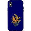 KY Region Apparel American Goods taiche Custodia per iPhone X/XS Flutter Verga D'oro