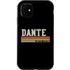Retro Vintage Personalized Family Names Custodia per iPhone 11 DANTE Retro Vintage Uomo Bambino Ragazzo Nome