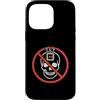 Anti AI Skull Distressed Designs Custodia per iPhone 14 Pro Max Stop AI - Skull Warning - Dì no all'intelligenza artificiale