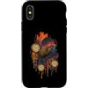 surreal kiwi pocket watch cosmic drip ki Custodia per iPhone X/XS Orologio Surreale Kiwi Arte Cosmica