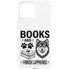 Funny Finnish Lapphund And Book Designs Custodia per iPhone 15 Libri E Lapphunds Finlandesi Divertente Lapphund Finlandese