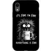 It's Fine I'm Fine Everything Is Fine Co Custodia per iPhone XR It's Fine I'm Fine Everything Is Fine Caffè Pollo Umorismo