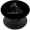 Minimal Abstract Drawing Scribble Line A Astratto Scribble Crow Lover disegnato a mano minimalista Line Art PopSockets PopGrip Adesivo