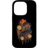surreal kiwi pocket watch cosmic drip ki Custodia per iPhone 14 Pro Orologio Surreale Kiwi Arte Cosmica